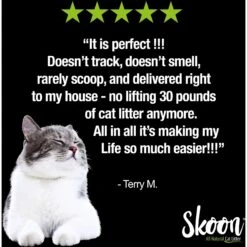 Skoon Unscented Non-Clumping Cat Litter, 8-lb Bag -Pet Cat Supplies Store 239881 PT4. AC SS1800 V1612368429