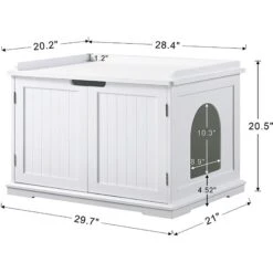 Unipaws Decorative Cat Litter Box Enclosure -Pet Cat Supplies Store 241607 PT6. AC SS1800 V1631605006