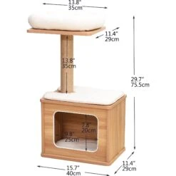 Catry 29.7-in Modern Jute Cat Tree & Condo -Pet Cat Supplies Store 244330 PT7. AC SS1800 V1637109431