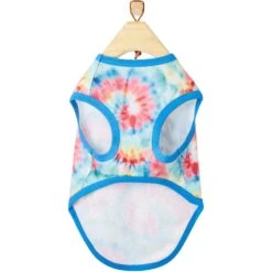 Frisco Pawsitive Vibes Tiedye Print Dog & Cat T-Shirt -Pet Cat Supplies Store 248783 PT4. AC SS1800 V1637653905