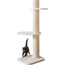 Two By Two City Cat Deluxe European 58-in Faux Fur Cat Tree -Pet Cat Supplies Store 251765 PT2. AC SS1800 V1600292453