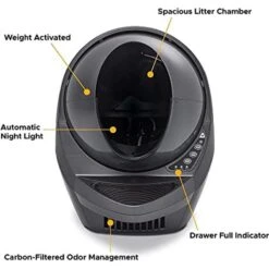 Litter-Robot 3 WiFi Enabled Automatic Self-Cleaning Cat Litter Box -Pet Cat Supplies Store 251802 PT3. AC SS1800 V1671648359