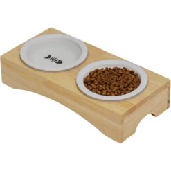 Frisco Double Elevated Cat Bowl With Wood Stand 9 Frisco Double Elevated Cat Bowl With Wood Stand -Pet Cat Supplies Store 256082 PT3. AC SS1800 V1615312021