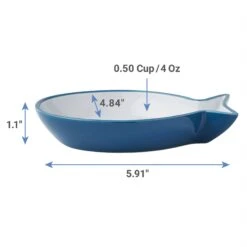 Frisco Fish Shaped Non-skid Ceramic Cat Dish 9 Frisco Fish Shaped Non-skid Ceramic Cat Dish -Pet Cat Supplies Store 256109 PT2. AC SS1800 V1616697170
