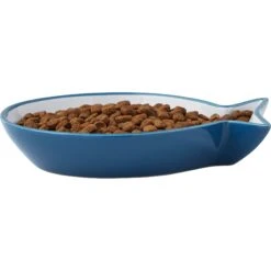 Frisco Fish Shaped Non-skid Ceramic Cat Dish 11 Frisco Fish Shaped Non-skid Ceramic Cat Dish -Pet Cat Supplies Store 256109 PT4. AC SS1800 V1617196291