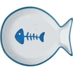 Frisco Fish Shaped Non-skid Ceramic Cat Dish 12 Frisco Fish Shaped Non-skid Ceramic Cat Dish -Pet Cat Supplies Store 256109 PT5. AC SS1800 V1617196903