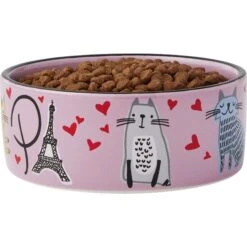 Frisco Paris Non-skid Ceramic Cat Dish 9 Frisco Paris Non-skid Ceramic Cat Dish -Pet Cat Supplies Store 256117 PT3. AC SS1800 V1615311168
