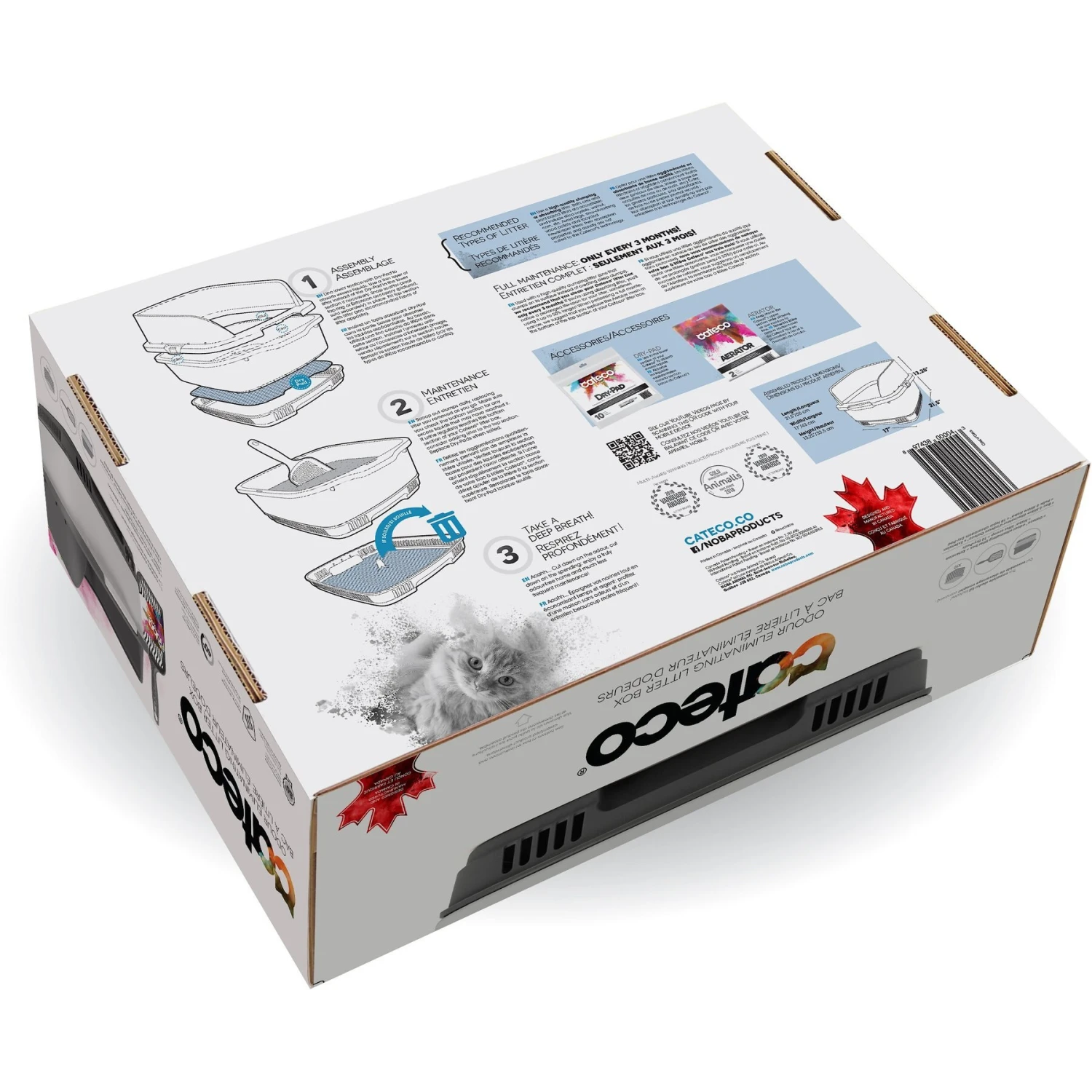 Noba Cateco Odor-Eliminating Cat Litter Box Starter Kit 3 Noba Cateco Odor-Eliminating Cat Litter Box Starter Kit - Image 3