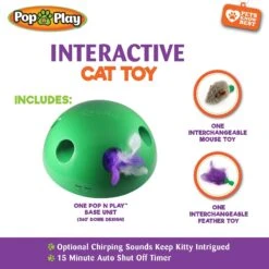 Allstar Innovations Pop N' Play Basic Cat Toy 8 Allstar Innovations Pop N' Play Basic Cat Toy -Pet Cat Supplies Store 257184 PT3. AC SS1800 V1602638273
