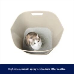 Frisco Leaf High-Sided Cat Litter Box, Large -Pet Cat Supplies Store 258782 PT2. AC SS1800 V1675279643