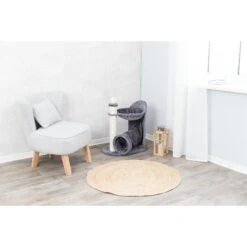 TRIXIE Baza Gandia 27-in Plush Carpet Cat Scratching Post, Gray -Pet Cat Supplies Store 258808 PT2. AC SS1800 V1604362324