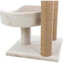 TRIXIE Isaba 24.5-in Plush Carpet Cat Scratching Post, Light Gray -Pet Cat Supplies Store 258812 PT2. AC SS1800 V1604360803