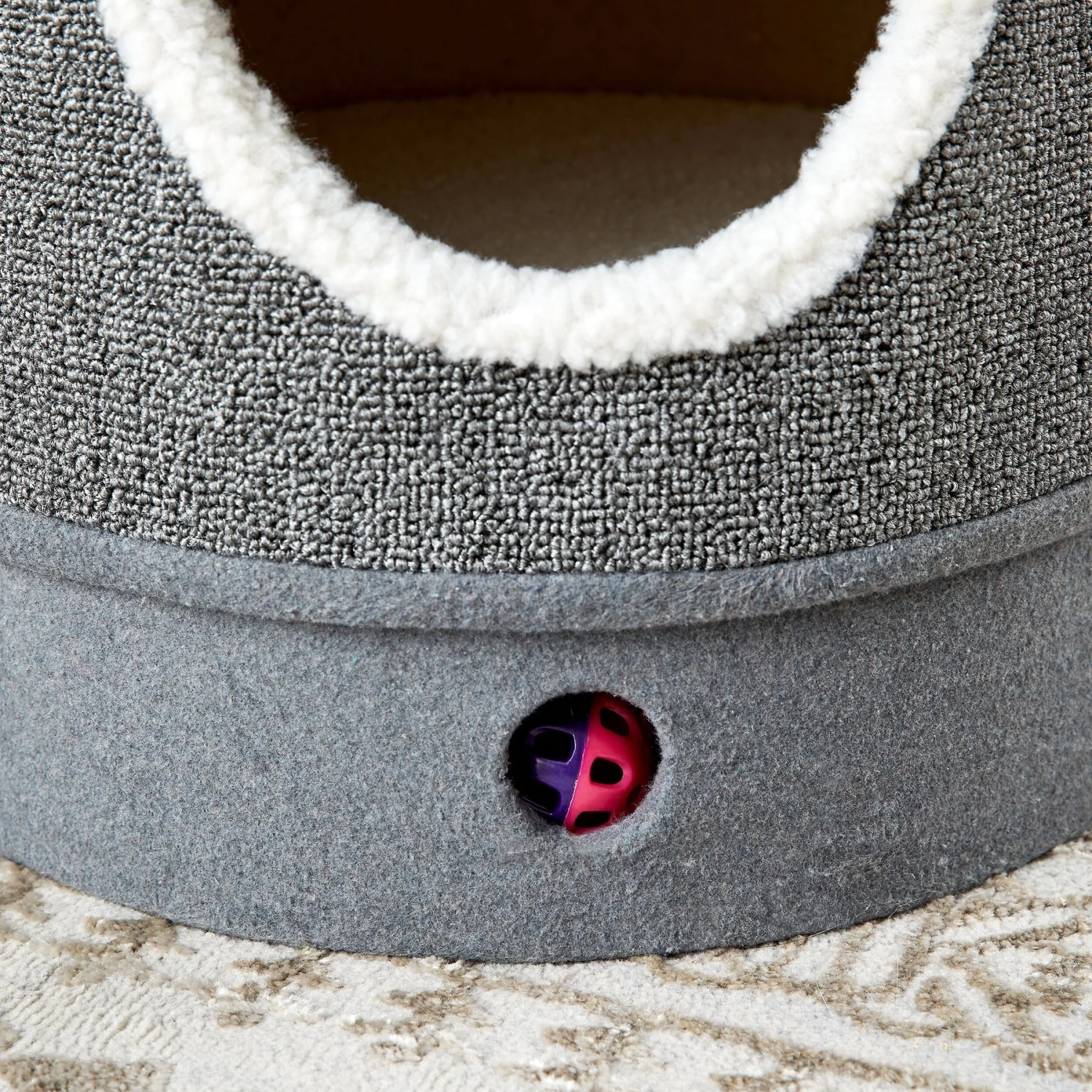 Two By Two The Hawthorn 20.5-in Felt Cat Condo, Grey 4 Two By Two The Hawthorn 20.5-in Felt Cat Condo, Grey - Image 4