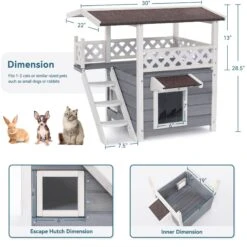 Petsfit Outdoor Cat House -Pet Cat Supplies Store 261505 PT2. AC SS1800 V1605664905