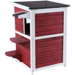 Petsfit 2-Story Weatherproof Outdoor Cat House -Pet Cat Supplies Store 261512 PT3. AC SS1800 V1605666924
