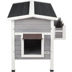 Petsfit Weatherproof Outdoor Cat House With Stairs -Pet Cat Supplies Store 261514 PT2. AC SS1800 V1605665518