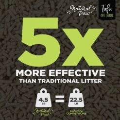 Natural Paw Tofu Cat Litter Refill Bag, 4.5-lb Bag -Pet Cat Supplies Store 261667 PT5. AC SS1800 V1605654713