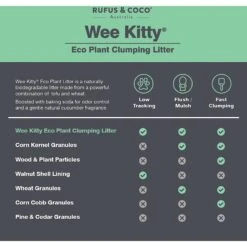 Rufus & Coco Wee Kitty Eco Plant Unscented Clumping Tofu Cat Litter -Pet Cat Supplies Store 261670 PT7. AC SS1800 V1605666746