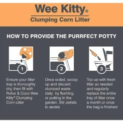 Rufus & Coco Wee Kitty Unscented Clumping Corn Cat Litter -Pet Cat Supplies Store 261674 PT6. AC SS1800 V1605667021