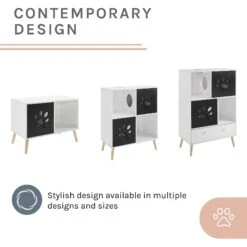 Sam's Pets Convertible 22-in Cat Tree End Table, Black & White 13 Sam's Pets Convertible 22-in Cat Tree End Table, Black & White -Pet Cat Supplies Store 261866 PT4. AC SS1800 V1634934446