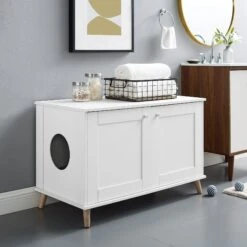 Sam's Pets Becky 24.5-in Cat Tree End Table & Litter Box Enclosure, White 14 Sam's Pets Becky 24.5-in Cat Tree End Table & Litter Box Enclosure, White -Pet Cat Supplies Store 261880 PT7. AC SS1800 V1635094904