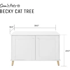Sam's Pets Becky 24.5-in Cat Tree End Table & Litter Box Enclosure, White 15 Sam's Pets Becky 24.5-in Cat Tree End Table & Litter Box Enclosure, White -Pet Cat Supplies Store 261880 PT8. AC SS1800 V1635094935
