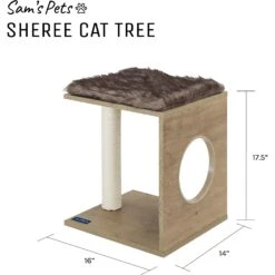Sam's Pets Sheree 17-in Cat Tree -Pet Cat Supplies Store 261889 PT8. AC SS1800 V1635094959
