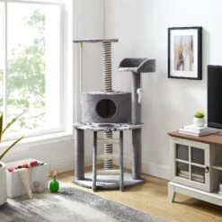 Sam's Pets Dazzle 47-in Cat Scratching Tree, Gray