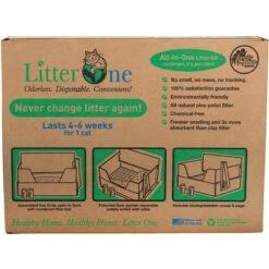 Litter One Biodegradable Disposable Cat Litter Box Kit -Pet Cat Supplies Store 262935 PT4. AC SS1800 V1606806132