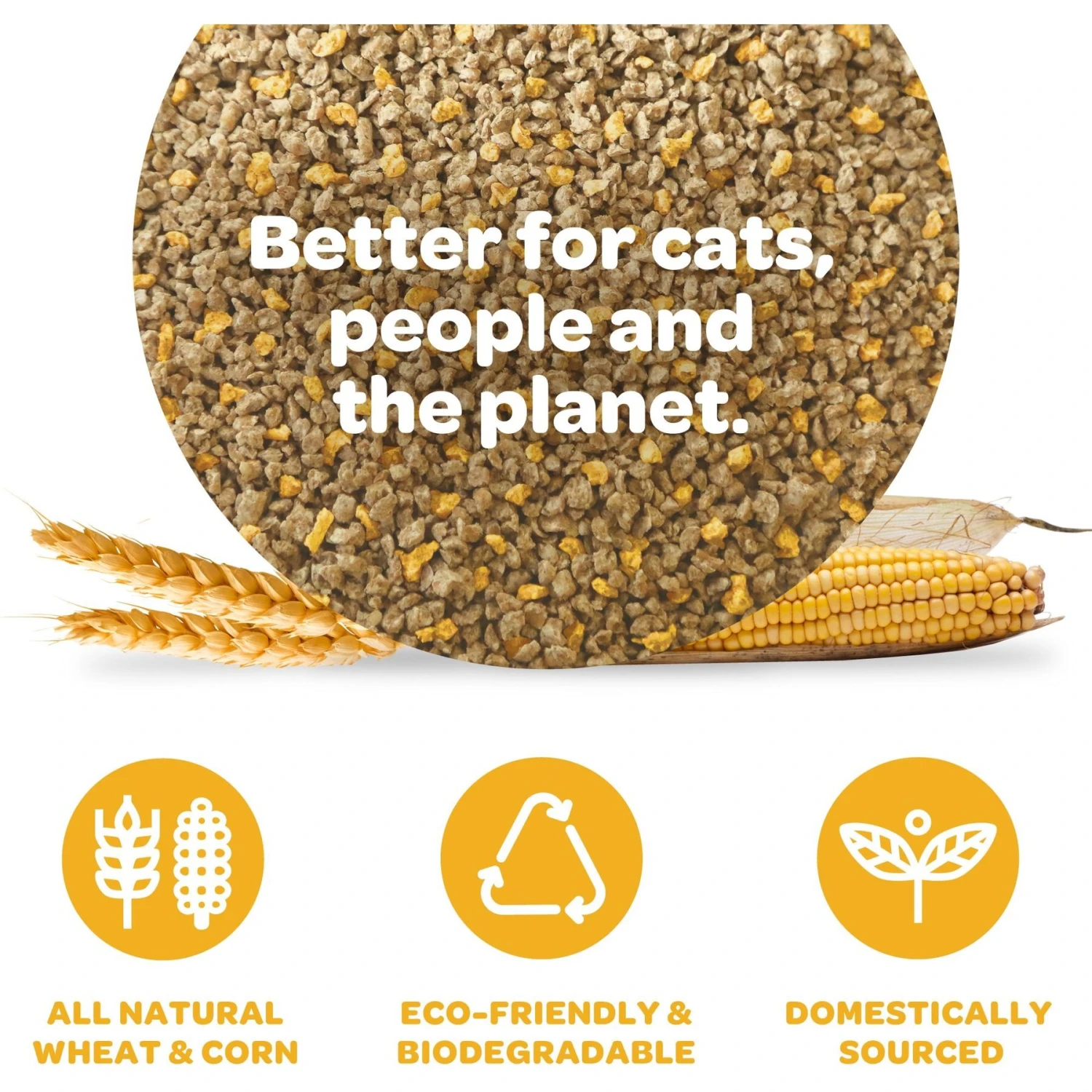 SWheat Scoop Easy Maintenance Clumping Wheat-Corn Cat Litter 4 SWheat Scoop Easy Maintenance Clumping Wheat-Corn Cat Litter - Image 4