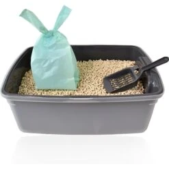 Doggie Walk Bags Sea Spray & Citrus Scented Tie Handle Cat Litter Bags, Multi Color, 72 Count -Pet Cat Supplies Store 264761 PT5. AC SS1800 V1610755378