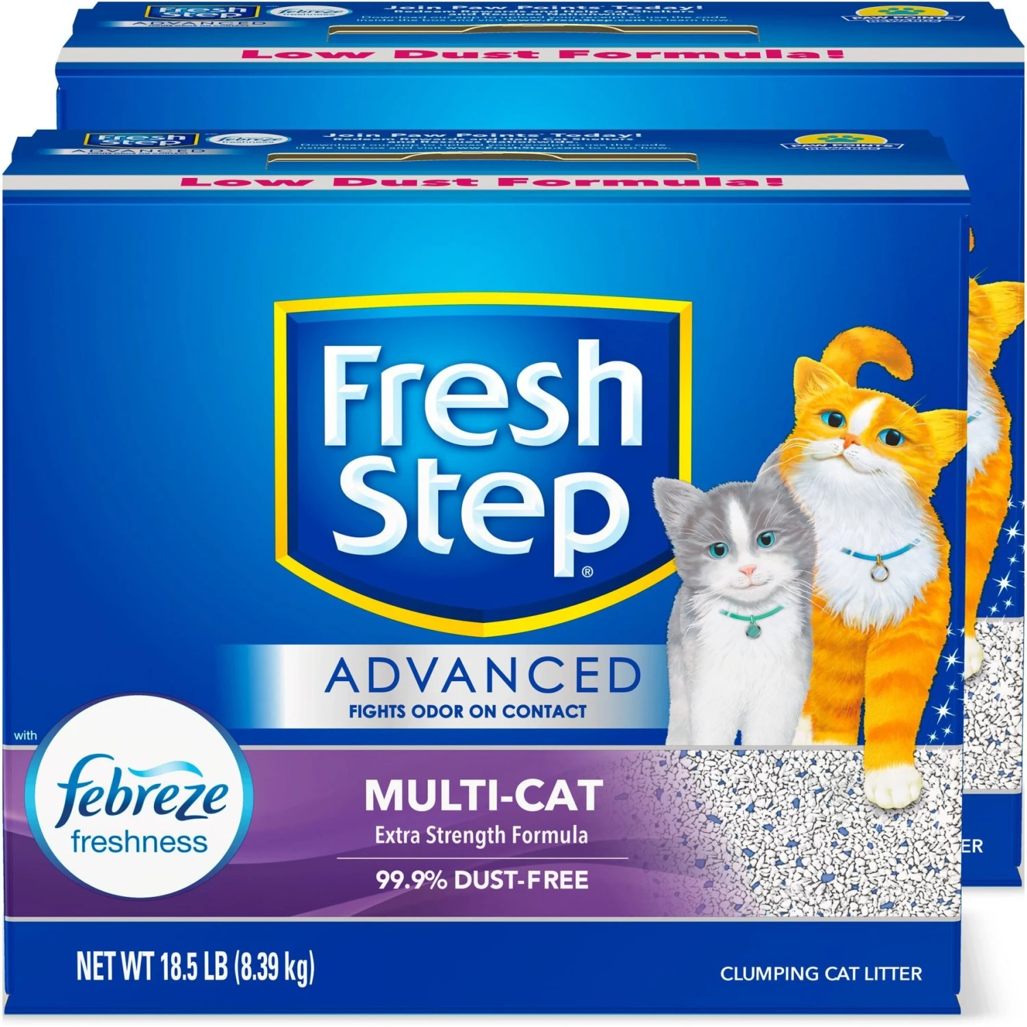 Fresh Step Advanced Multi-Cat Febreze Freshness Scented Clumping Clay Cat Litter, 18.5-lb Box 7 Fresh Step Advanced Multi-Cat Febreze Freshness Scented Clumping Clay Cat Litter, 18.5-lb Box - Image 7
