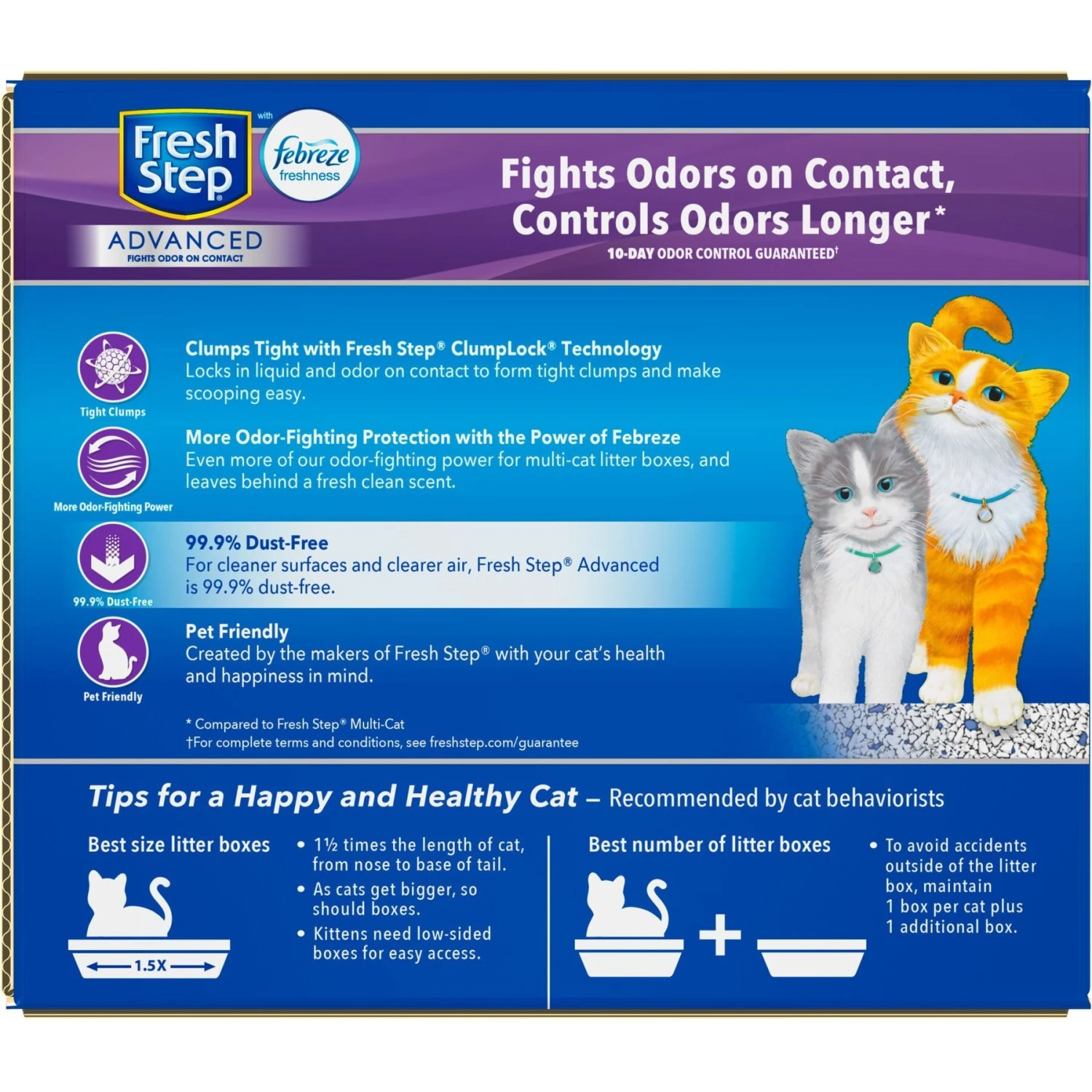 Fresh Step Advanced Multi-Cat Febreze Freshness Scented Clumping Clay Cat Litter, 18.5-lb Box 8 Fresh Step Advanced Multi-Cat Febreze Freshness Scented Clumping Clay Cat Litter, 18.5-lb Box - Image 8
