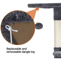 Yaheetech 47.5-in Plush Cat Tree & Condo 12 Yaheetech 47.5-in Plush Cat Tree & Condo -Pet Cat Supplies Store 266564 PT3. AC SS1800 V1619808432