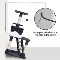 Yaheetech 47.5-in Plush Cat Tree & Condo 13 Yaheetech 47.5-in Plush Cat Tree & Condo -Pet Cat Supplies Store 266564 PT4. AC SS1800 V1619808420