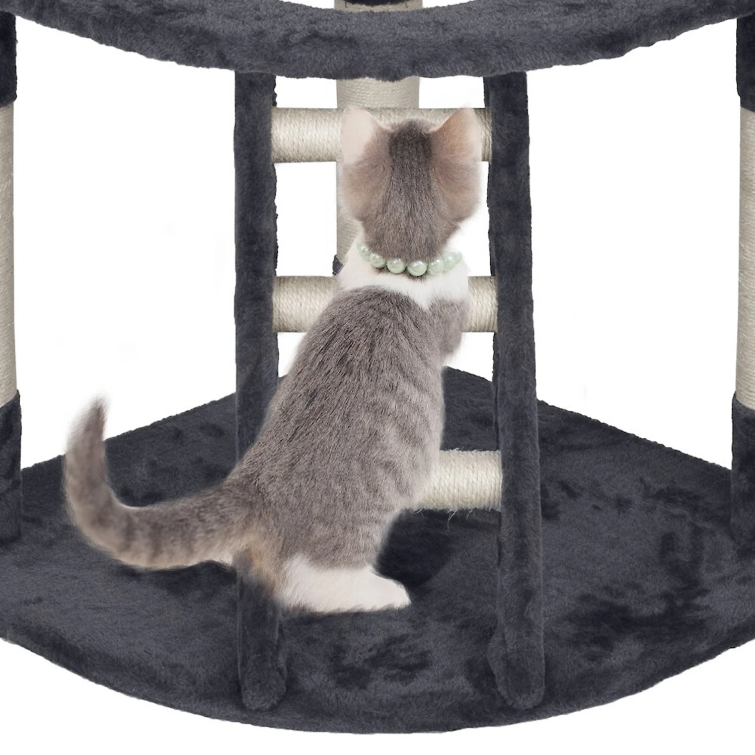 Yaheetech 47.5-in Plush Cat Tree & Condo 9 Yaheetech 47.5-in Plush Cat Tree & Condo - Image 9
