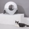 ZEZE Space Capsule Cat Litter Box