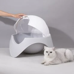 ZEZE Space Capsule Cat Litter Box -Pet Cat Supplies Store 266611 PT1. AC SS1800 V1632891704