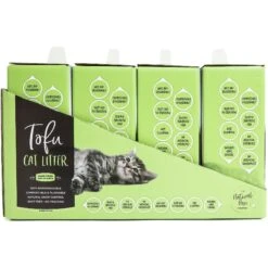 Natural Paw Unscented Tofu Cat Litter, 4.5-lb Bag, Case Of 4 -Pet Cat Supplies Store 267412 PT3. AC SS1800 V1628185869