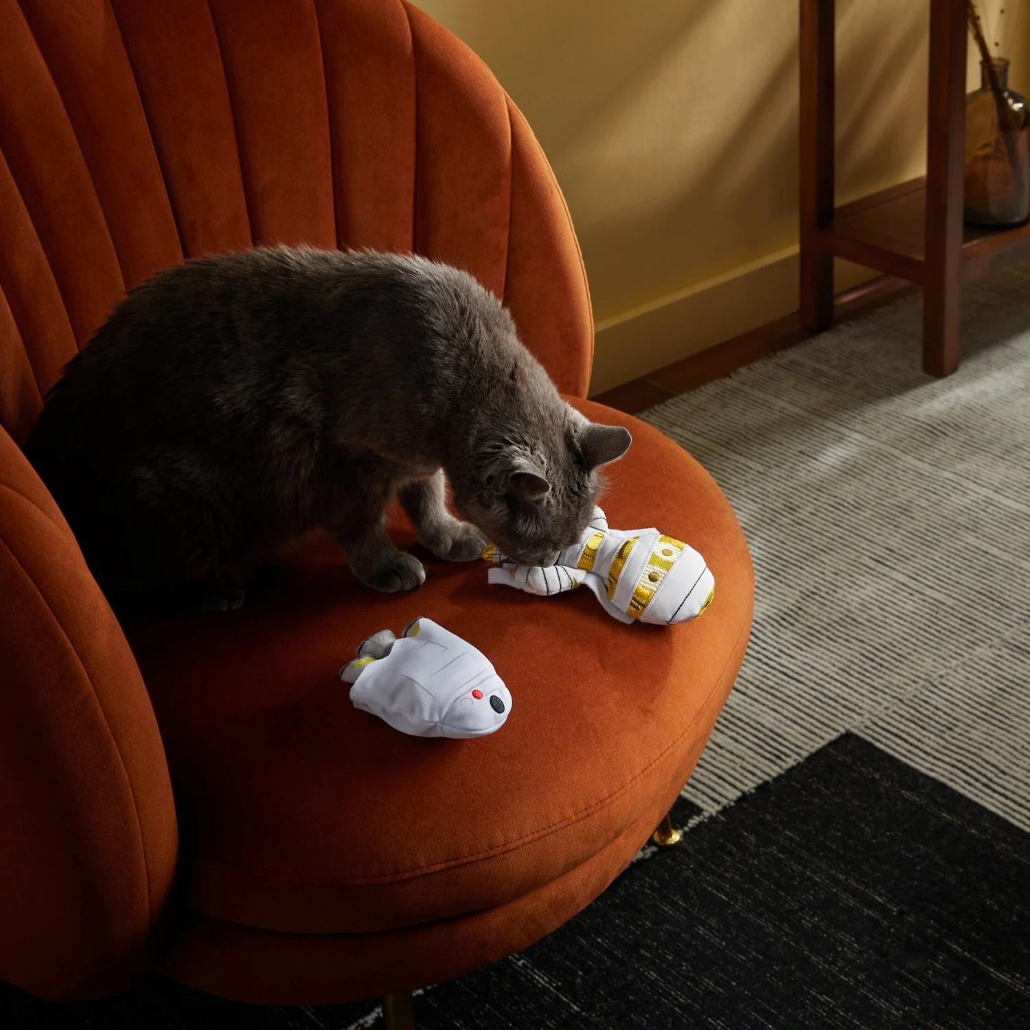 STAR WARS Halloween R2-D2 & C-3PO Trick Or Treaters Plush Cat Toy With Catnip 3 STAR WARS Halloween R2-D2 & C-3PO Trick Or Treaters Plush Cat Toy With Catnip - Image 3