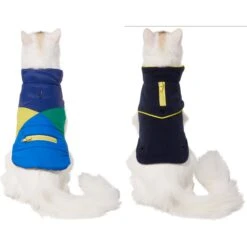 Frisco Mediumweight Colorblock 2-in-1 Dog & Cat Fleece Coat -Pet Cat Supplies Store 268350 PT2. AC SS1800 V1628792216