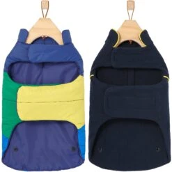 Frisco Mediumweight Colorblock 2-in-1 Dog & Cat Fleece Coat -Pet Cat Supplies Store 268350 PT5. AC SS1800 V1628780414