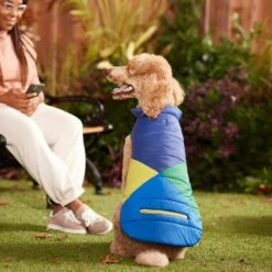 Frisco Mediumweight Colorblock 2-in-1 Dog & Cat Fleece Coat -Pet Cat Supplies Store 268350 PT8. AC SS1800 V1629755551