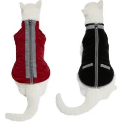 Frisco Mediumweight Reflective 2-in-1 Dog & Cat Fleece Coat -Pet Cat Supplies Store 268359 PT2. AC SS1800 V1628792312