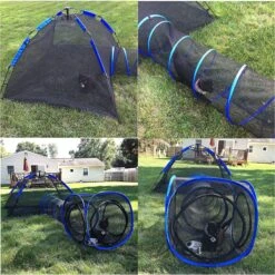 Pet Fit For Life Tent Tunnel Cube Dog & Cat Pen, Black -Pet Cat Supplies Store 272265 PT4. AC SS1800 V1627596172