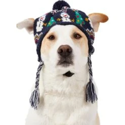 Frisco Jolly Snowman Dog & Cat Knitted Hat -Pet Cat Supplies Store 276303 PT2. AC SS1800 V1631298383