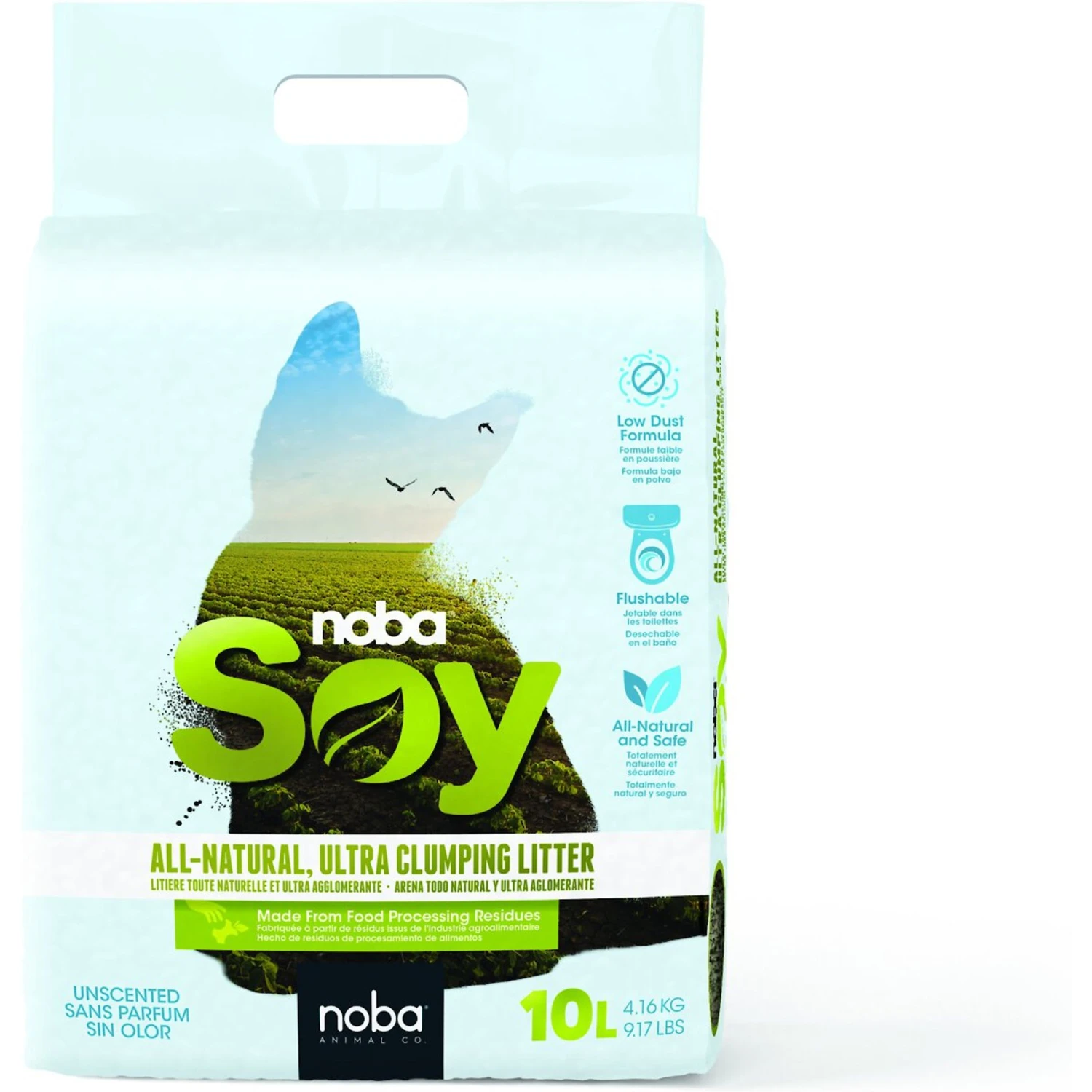 Noba Soy Ultra Clumping Cat Litter, 10-L Bag 1 Noba Soy Ultra Clumping Cat Litter, 10-L Bag