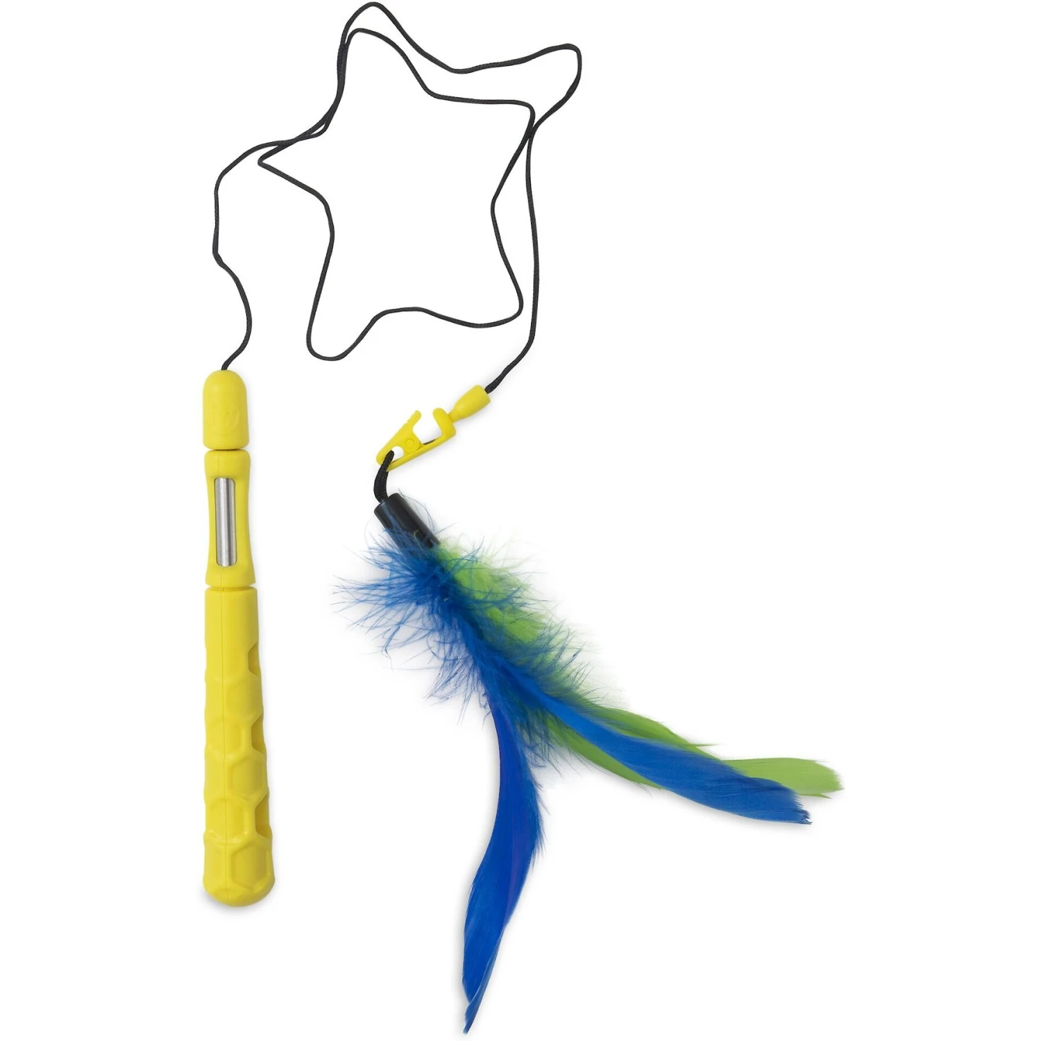 JW Pet Flutter-Ee Feathers Telescopic Wand Cat Toy 1 JW Pet Flutter-Ee Feathers Telescopic Wand Cat Toy