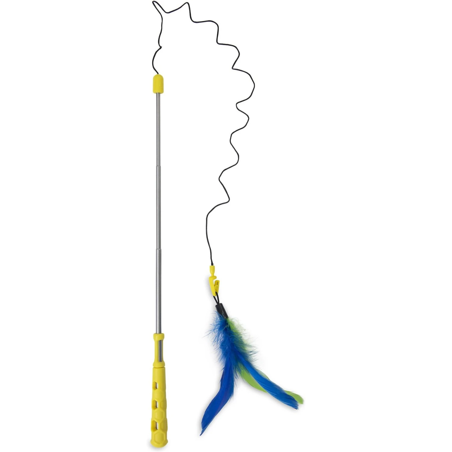 JW Pet Flutter-Ee Feathers Telescopic Wand Cat Toy 3 JW Pet Flutter-Ee Feathers Telescopic Wand Cat Toy - Image 3