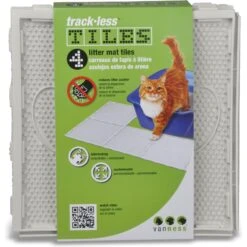 Van Ness Trackless Cat Litter Mat Tiles -Pet Cat Supplies Store 280408 PT2. AC SS1800 V1615932455